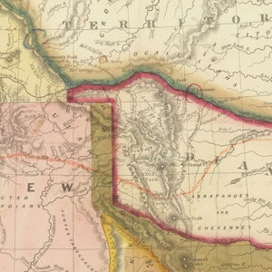 Old Map of the Western USA, 1846 by Mitchell - Big California & Oregon ...