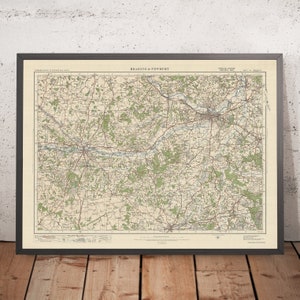 Old Ordnance Survey Map, Sheet 113 - Reading & Newbury, 1925: Wokingham, Basingstoke, Fleet, Kingsclere, Tadley