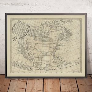 Rare Old Map of North America by Briggs, 1625: Cape Cod, Hudson Bay, Jamestown, California Island, San Diego