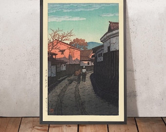 Wadahama in Kagawa Prefecture by Hasui Kawase 1935