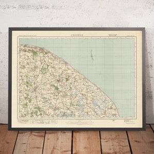 Old Ordnance Survey Map, Sheet 58 - Cromer, 1925: North Walsham, Mundesley, Aylsham, Stalham, Sheringham