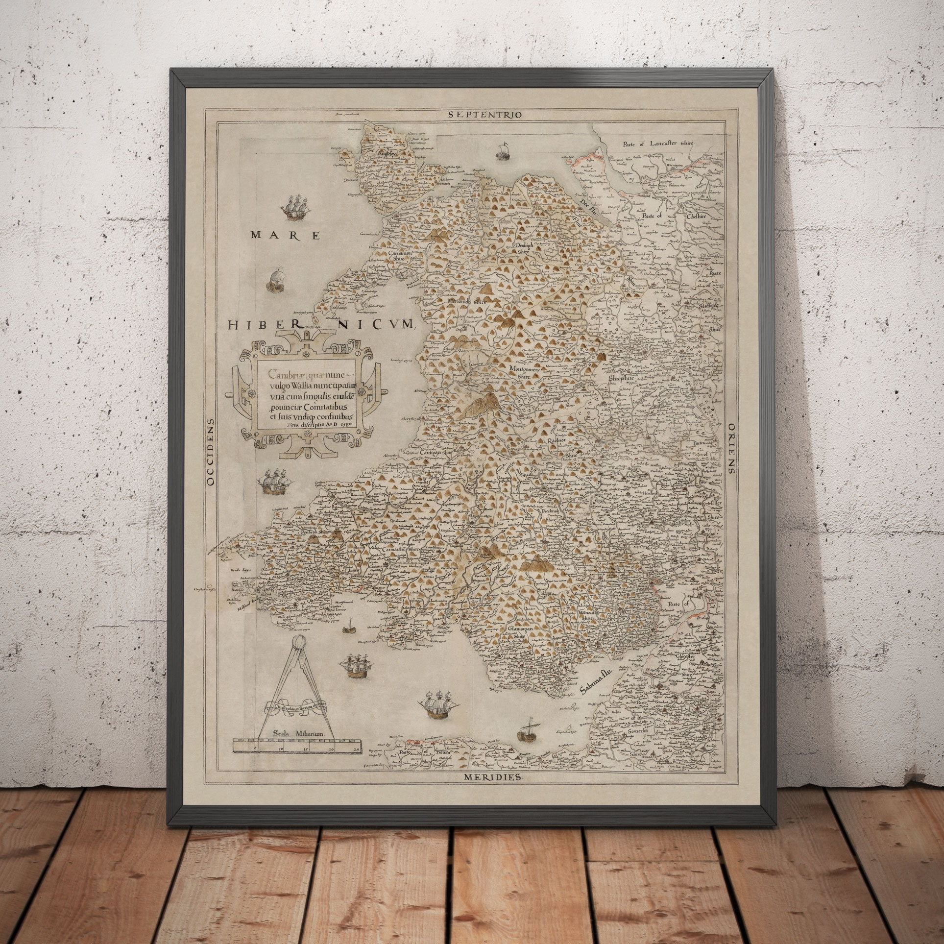Old Map 1580 - Etsy