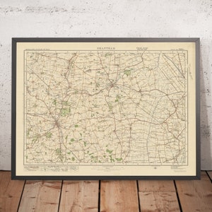 Old Ordnance Survey Map, Sheet 55 - Grantham, 1925: Sleaford, Donington, Long Bennington, Ruskington, Swineshead