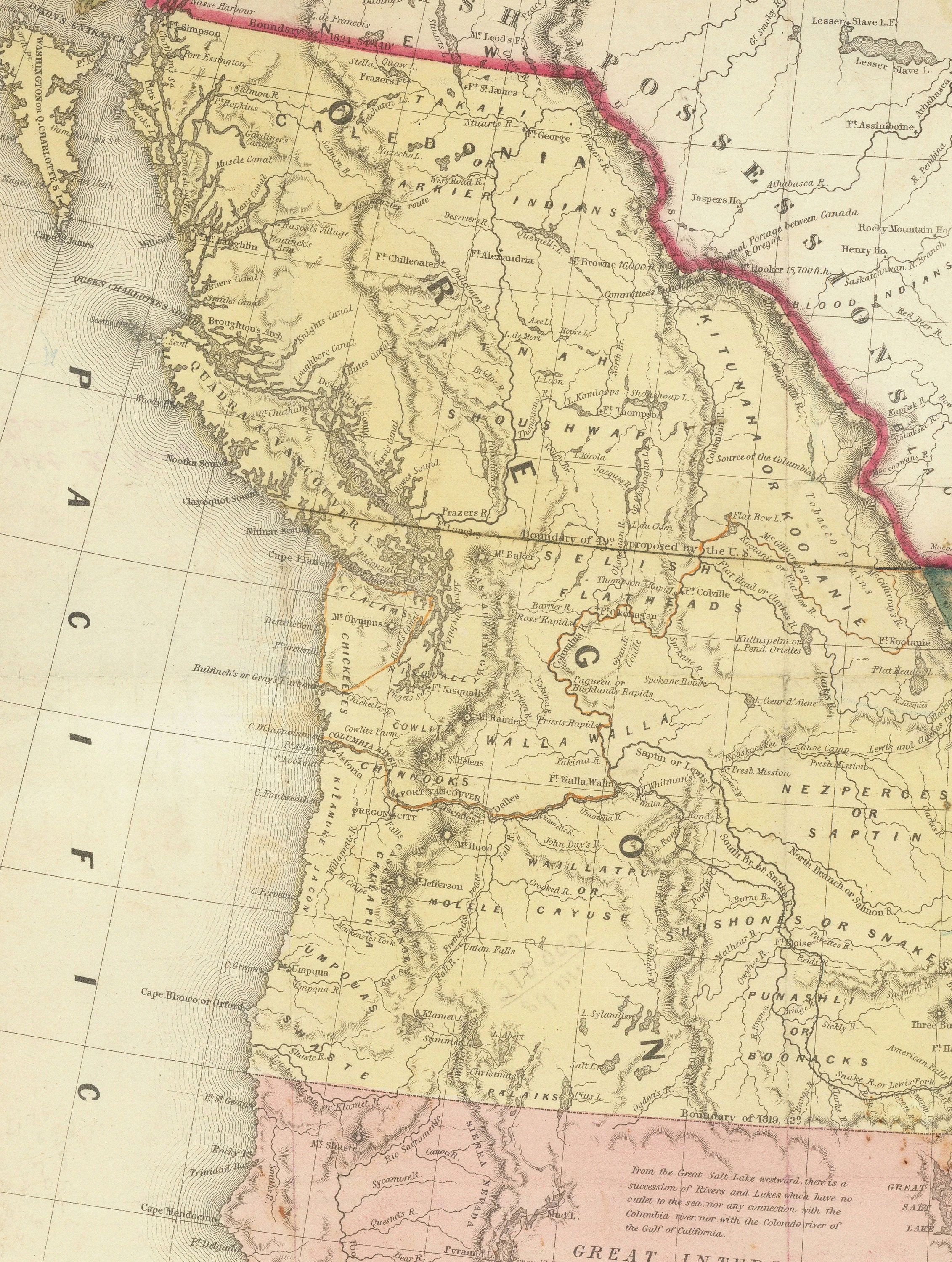 Old Map of the Western USA, 1846 by Mitchell - Big California & Oregon ...