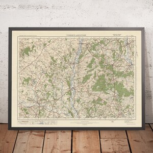 Old Ordnance Survey Map, Sheet 131 - Wimborne & Ringwood, 1925: Fordingbridge, Lymington, Romsey, Brockenhurst, and New Forest National Park