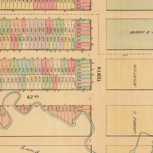 Old Map of Hell's Kitchen & Midtown West, NYC 1872 - Clinton, Manhattan