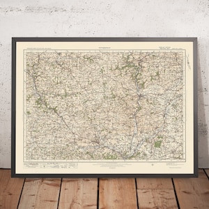 Old Ordnance Survey Map, Sheet 128 - Tiverton, 1925: Crediton, Cullompton, Bampton, Willand, North Tawton