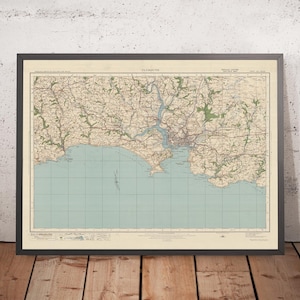 Old Ordnance Survey Map, Sheet 144 - Plymouth, 1925: Saltash, Liskeard, Torpoint, Callington, Dartmoor National Park, Tamar, Royal Albert