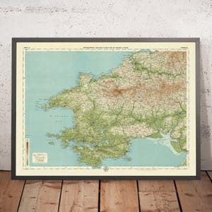 Old OS Map of Pembrokeshire by Bartholomew, 1901: Haverfordwest, Tenby, Preseli Hills, St Brides Bay, Castles, Carmarthen