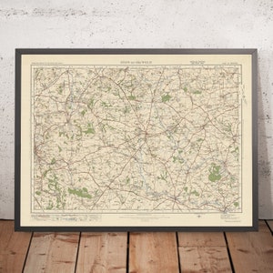 Old Ordnance Survey Map, Sheet 93 - Stow on the Wold, 1925: Moreton-in-Marsh, Chipping Norton, Bourton-on-the-Water, Witney, Cotswolds AONB