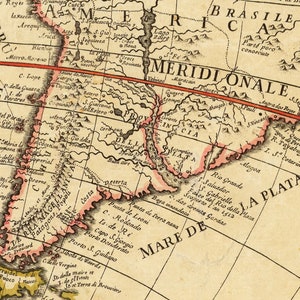 Carte de l'Atlas du vieux monde, 1700 carte ancienne très rare, carte murale vintage par Paolo Petrini encadrée ou non image 5