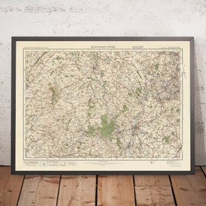 Old Ordnance Survey Map, Sheet 71 - Kidderminster, 1925: Dudley, Stourbridge, Stourport-on-Severn, Bridgnorth, Wyre Forest