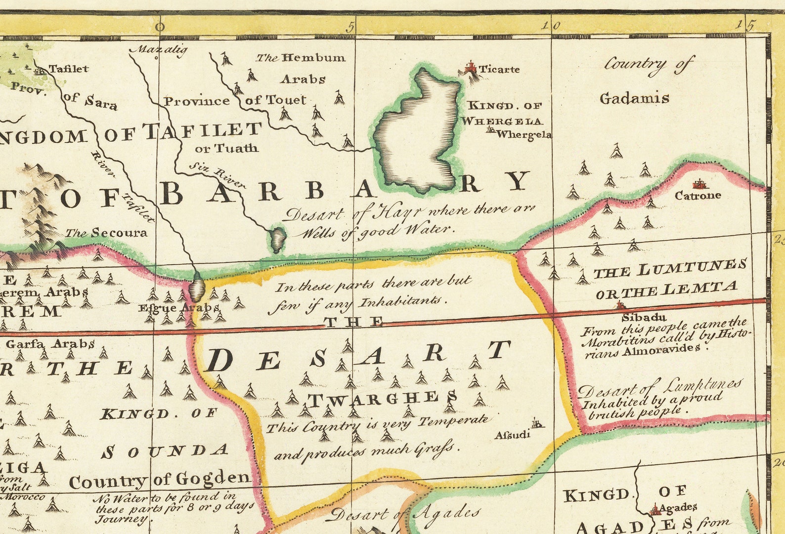 Ancient Map Of Africa Negroland