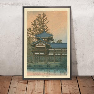 Byodo-in Temple in Uji-Renge near Kyoto by Hasui Kawase, 1935