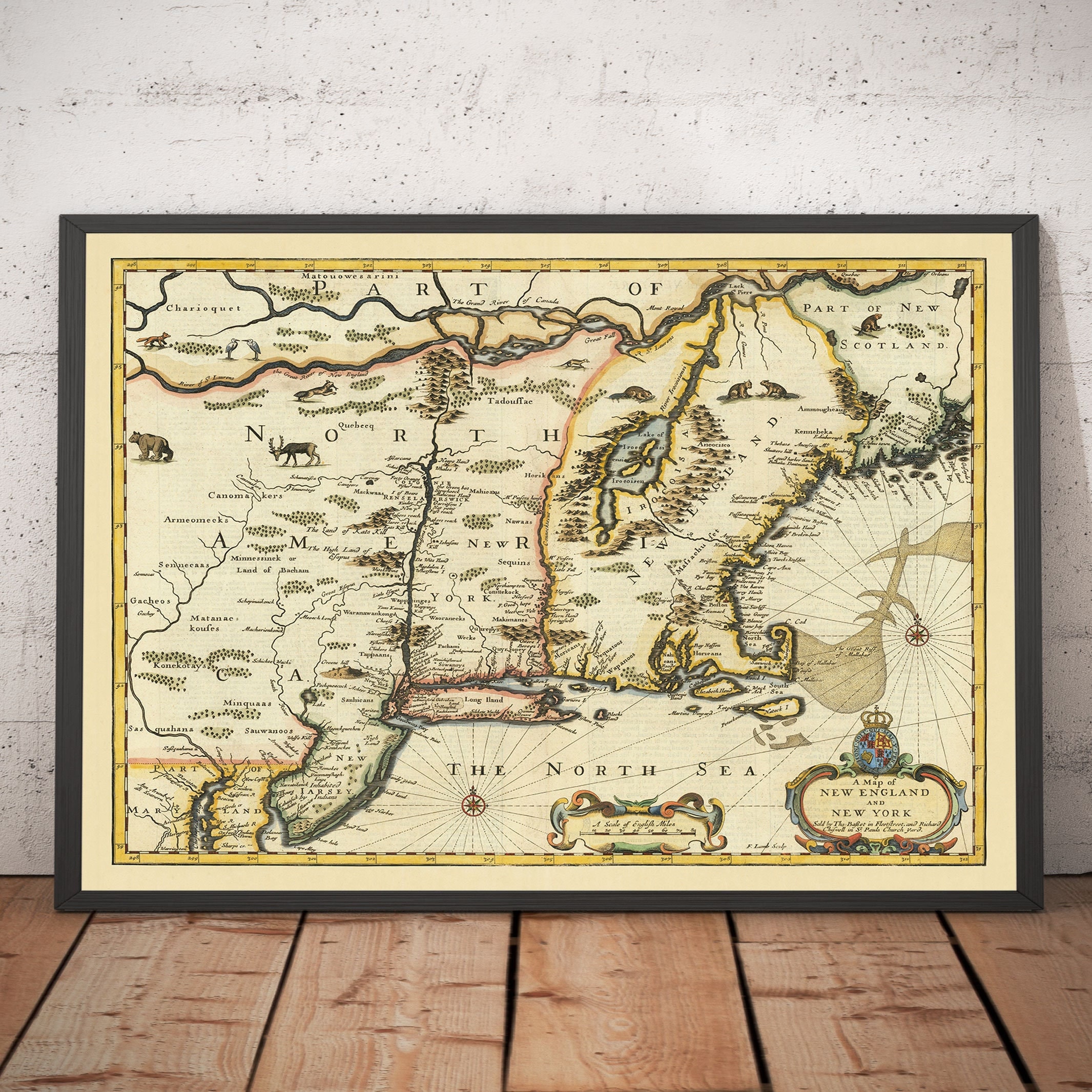 大型作品　西洋古地図　1676年 J. Speed「Lyncolne」 il_fullxfull.4100286499_taer.jpg