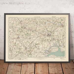 Old Ordnance Survey Map, Sheet 97 - Colchester, 1925: Brightlingsea, Braintree, Halstead, Witham, Dedham Vale AONB