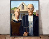 American Gothic by Grant Wood, 1930 - Etsy