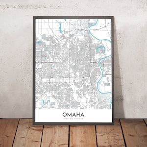 Modern City Map of Omaha, NE: Benson, Creighton University, Dundee, Henry Doorly Zoo, Joslyn Art Museum