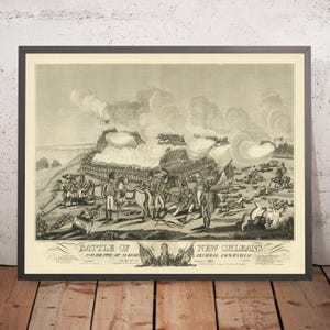 Battle of New Orleans and Death of Major General Packenham by William Edward West, 1817