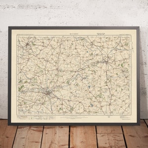 Old Ordnance Survey Map, Sheet 73 - Rugby, 1925: Hinckley, Market Harborough, Lutterworth, Desborough, Rothwell