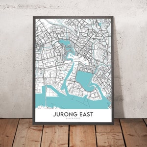 Modern City Map of Jurong East, Singapore: JCube, IMM, Chinese Garden, Jurong Lake Gardens, Ng Teng Fong Hospital