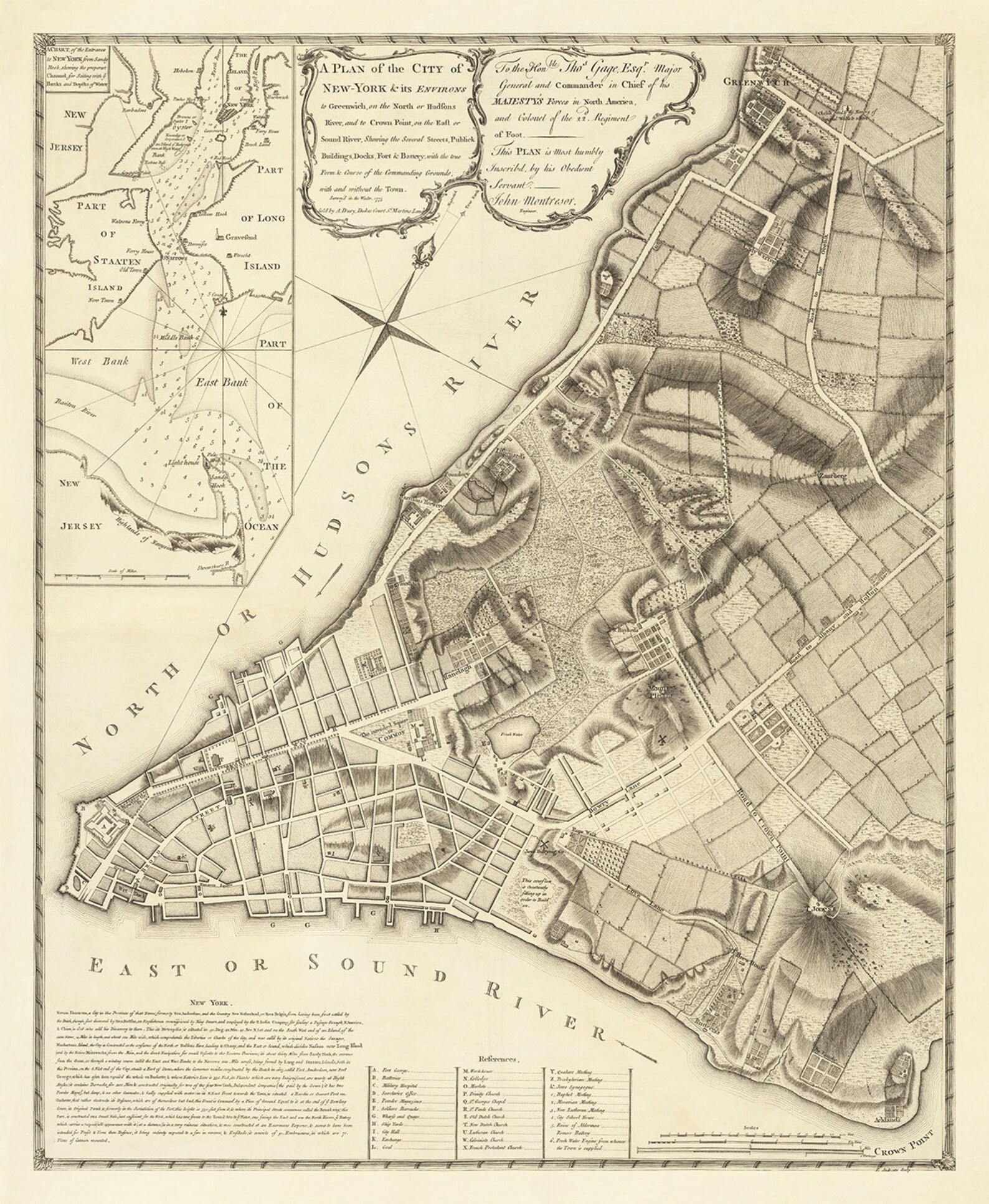 new york map 1775        <h3 class=