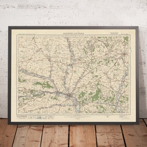 Old Ordnance Survey Map, Sheet 122 - Salisbury & Bulford, 1925: Andover, Amesbury, Wilton, Stockbridge, Cranborne Chase AONB