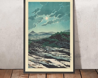 Karikachi Mountain Pass by Hasui Kawase 1935