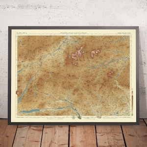 Old OS Map of Braemar and Blair Atholl by Bartholomew, 1901: Cairngorms, Ben Macdui, River Dee, Loch Tummel, Balmoral Castle