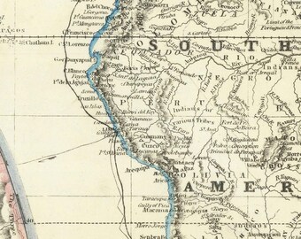 1849 年のカリフォルニア ゴールド ラッシュの古地図 (Ensign & Thayer