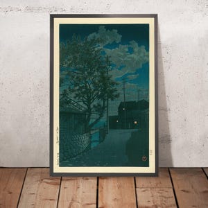 Kamezaki by Hasui Kawase, 1935