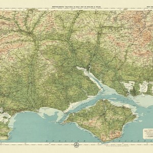 Old OS Map of New Forest & Isle of Wight, Hampshire, 1901: Southampton ...