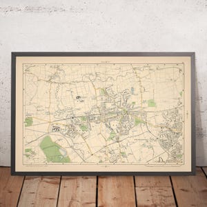 Old Map of West London, 1900: Hanwell, Ealing, Acton, Osterley Park, Gunnersbury Park