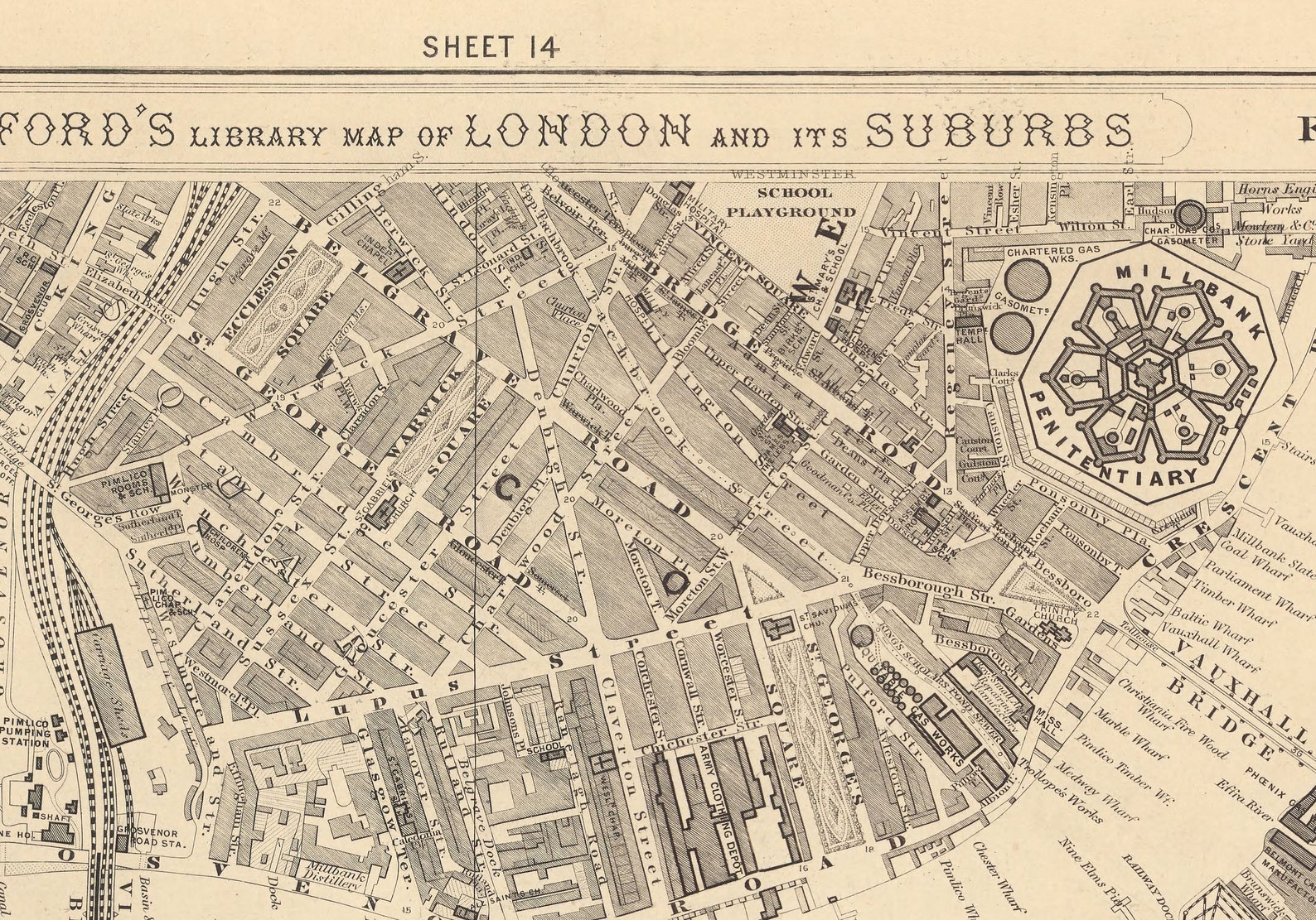 London Sw8 Map Old Map of South London in 1862 - Battersea, Chelsea, Oval, Stockwell ...