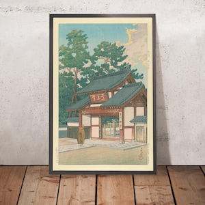 Zuisen Temple in Narumi by Hasui Kawase, 1935