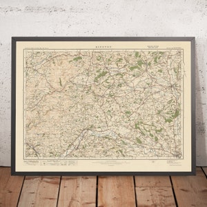 Old Ordnance Survey Map, Sheet 80 - Kington, 1925: Leominster, Hereford, Presteigne, Hay-on-Wye, New Radnor
