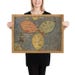 Old Cloverleaf World Map With Jerusalem in the Middle by Bunting, 1582 ...