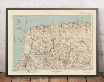 Old Ordnance Survey Map, Sheet 118 - Barnstaple & Exmoor, 1925: Bideford, Ilfracombe, South Molton, Lundy Heritage Coast, North Devon AONB