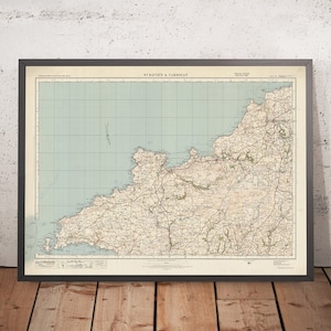 Old Ordnance Survey Map, Sheet 88 - St. Davids & Cardigan, 1925: Fishguard, Newport, Letterston, Ramsey Island, Pembrokeshire Coast