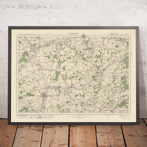 Old Ordnance Survey Map, Sheet 123 - Winchester, 1925: Basingstoke, Whitchurch, Petersfield, Alton, Odiham