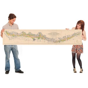Old Large Map of Burgundy Region, 1927: Beaune, Grands Vins de Bourgogne, Vineyards, Railways, Côte de Beaune