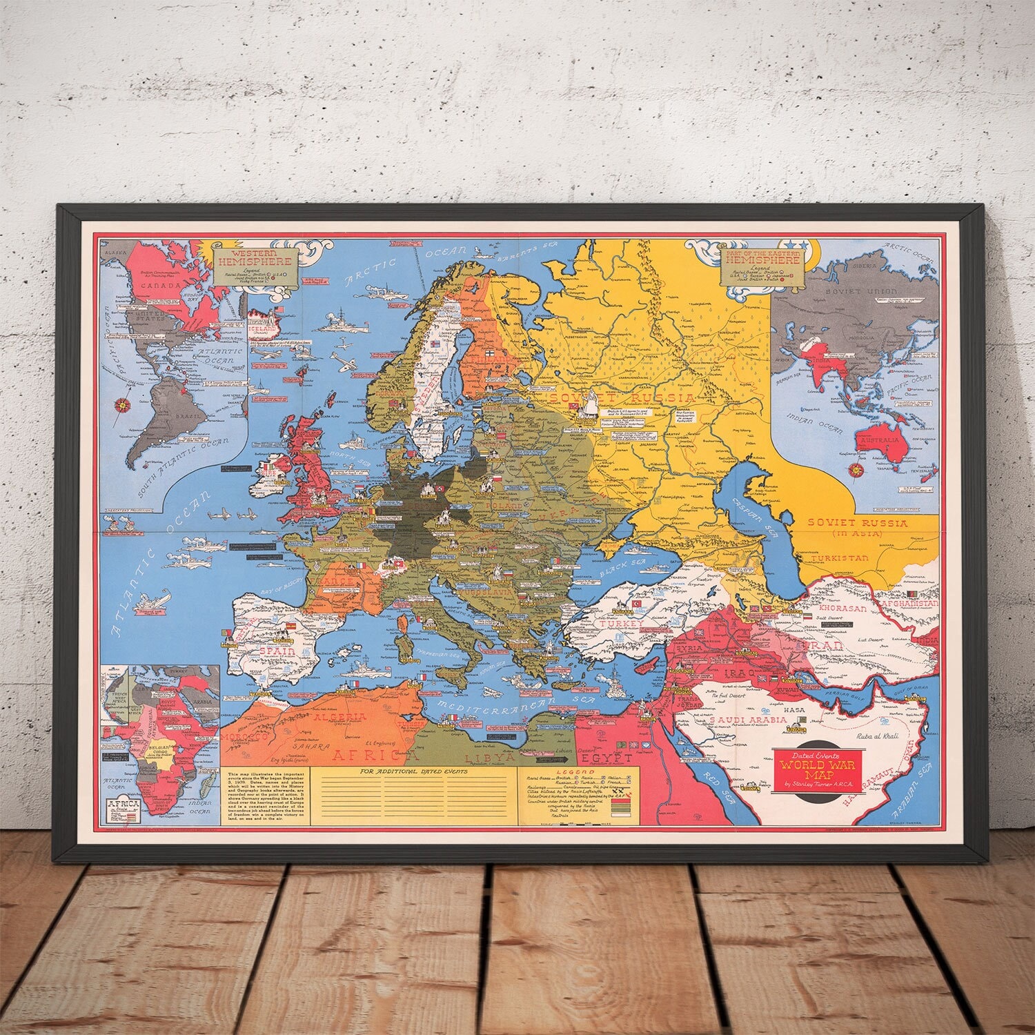 Vintage World War 1 Maps, Infographic Chart of WWI, European combat ...