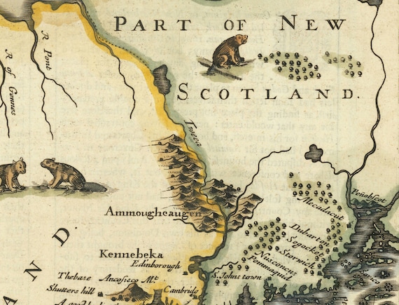 大型作品　西洋古地図　1676年 J. Speed「Lyncolne」 il_fullxfull.4100286499_taer.jpg