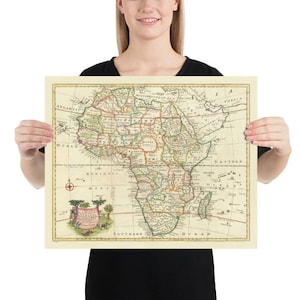 Rare Old Map of Africa, 1747 by Bowen - Pre-colonial - Slave Trade