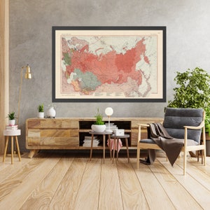 Old Map of the Soviet Union, 1967: Kazakhstan, Ukraine, Lithuania, Arctic Ocean, Cold War Geopolitics