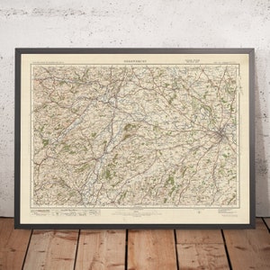 Old Ordnance Survey Map, Sheet 60 - Shrewsbury, 1925: Welshpool, Llanfyllin, Llanrhaeadr-ym-Mochnant, Llanfair Caereinion, Shropshire Hills