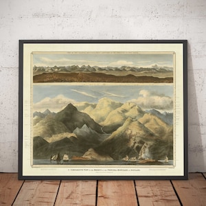 Alte Karte der schottischen Hügel von John Thomson - The Highlands, Ben Nevis, Loch na Garr, Cairngorms, Ben Macdui, Ben Venue