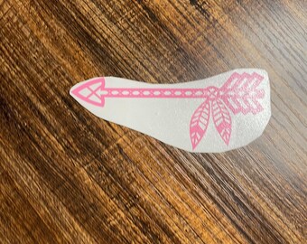 Arrow Vinyl Decal: Glitter or Holographic Sticker, Customizable