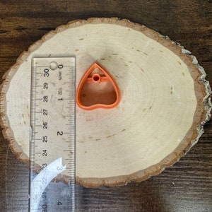 3D Printed Planchette Earring Clay Cutter: Polymer Clay Tool (1.25&quot;)