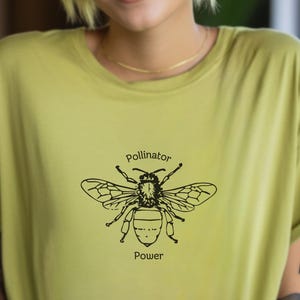 Pollinator Power Support Our Bees Nature Lovers Unisex Comfort Colors Garment-Dyed T-shirt